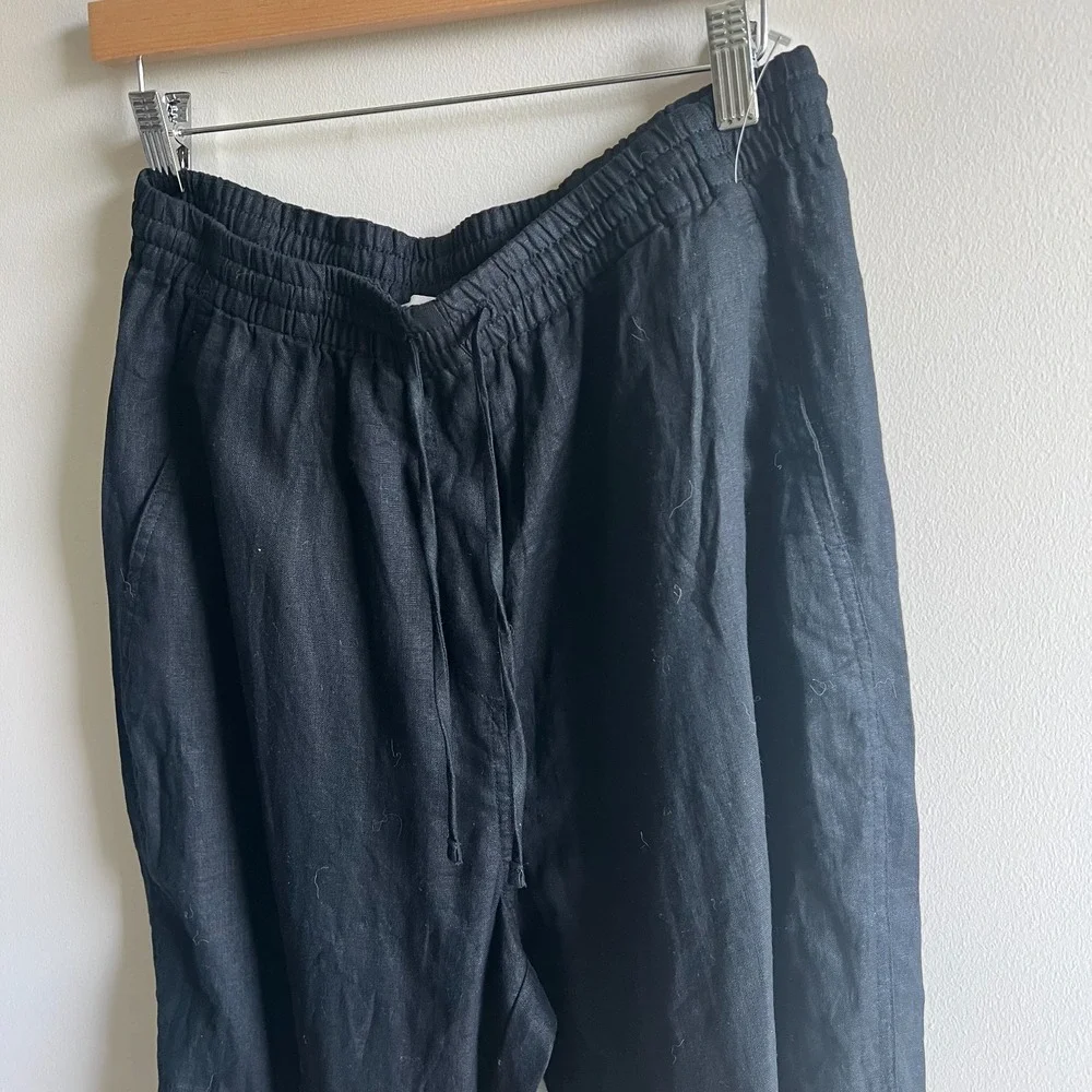 Banana Republic pants relaxed straight fit 100% Linen size medium beach summer